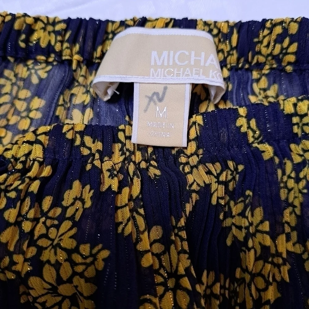 MICHAEL Kors Navy &‎ Gold Hoho Top - Picture 6 of 9